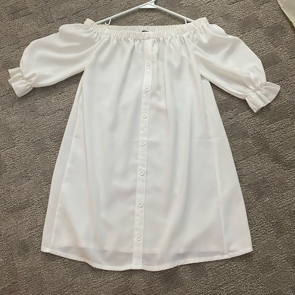 Boohoo Off the Shoulder Dress